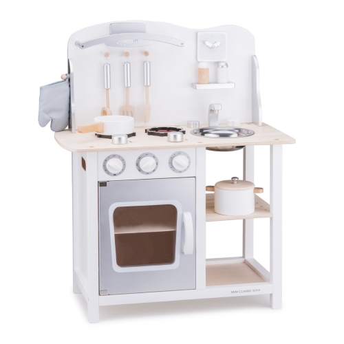 New Classic Toys Kitchen Bon Appetit White with Silver
